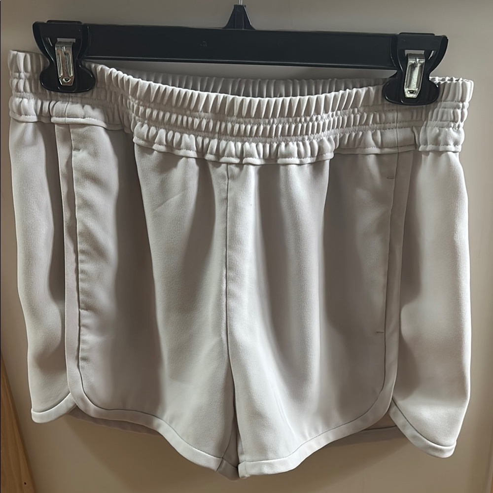 J. Crew Crepe Pull On Shorts with Pockets Grey